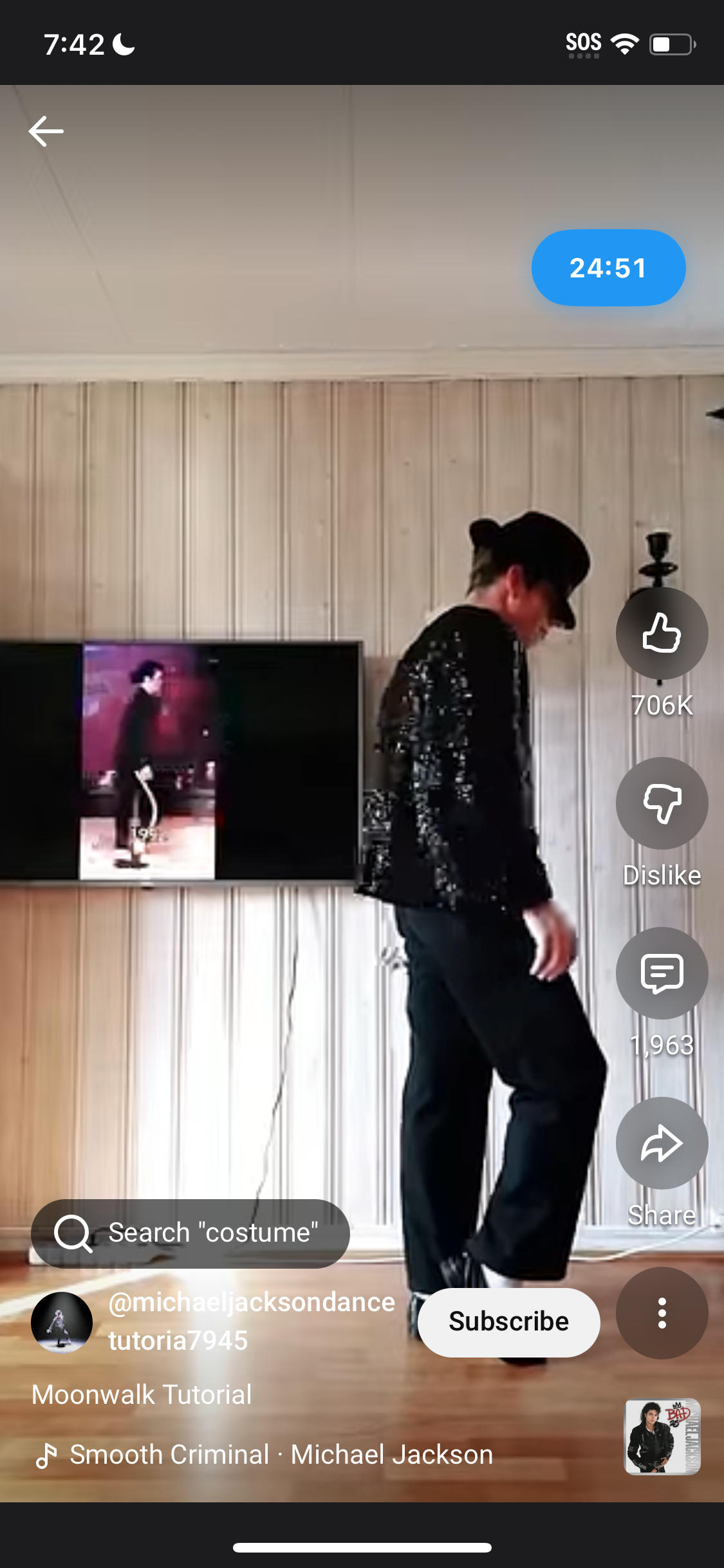 YouTube Moonwalk
